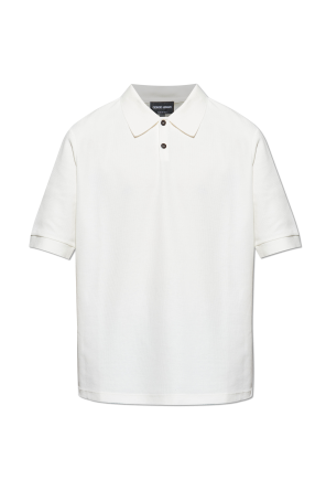 Moncler Polo with printed logo | Men's | Vitkac